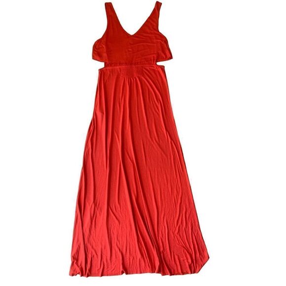 ALLSAINTS Red Helena Popover Maxi Dress - Picture 5 of 10